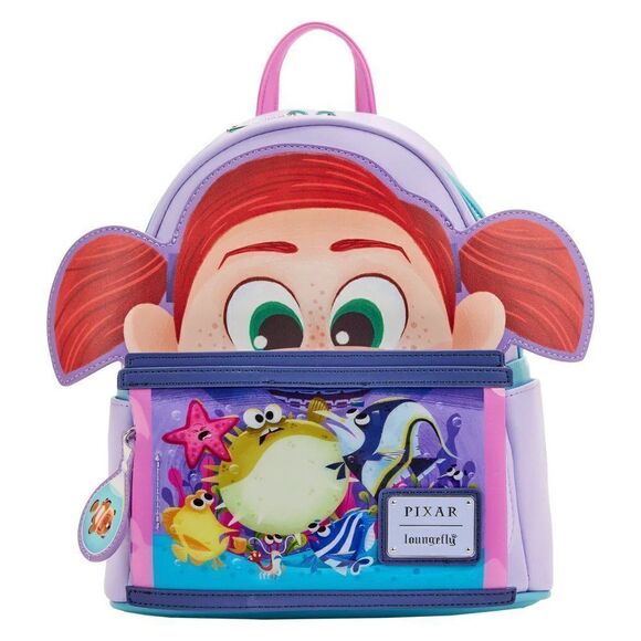 Loungefly Disney Pixar Moments Finding Nemo Darla Womens Mini Backpack - Picture 1 of 5